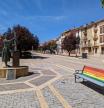Escultura de la planchadora de medias en Vilafranca, homenaje a las trabajadoras de la firma Marie Claire