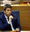 Valencia's regional leader Carlos Mazon reacts on the day he appears before the regional assembly following the devastating floods on October 29 that claimed over 200 lives, in Valencia, Spain, November 15, 2024. REUTERS/Eva Manez