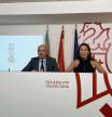 Eusebio Monzó y Ruth Merino, este martes en rueda de prensa