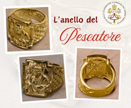 Detalles del futuro anillo del papa Leon XIV .