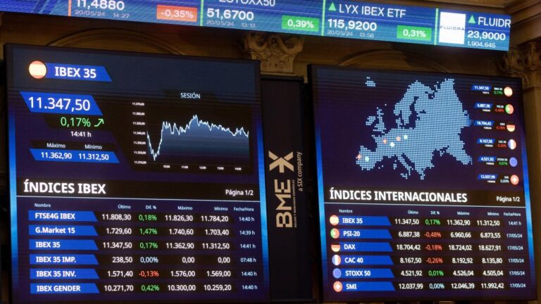 La bolsa española sigue al alza y alcanza niveles de mayo de 2008