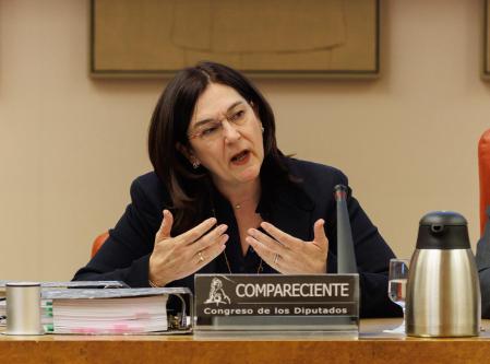 La presidenta de la Comisión Nacional de los Mercados y la Competencia, Cani Fernández Vicién, comparece durante una Comisión de Asuntos Económicos y Transformación Digital, en el Congreso de los Diputados