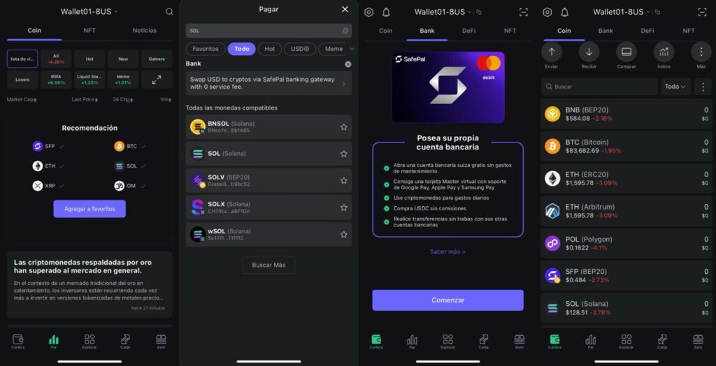 Imagen de SafePal1 wallet de Solana