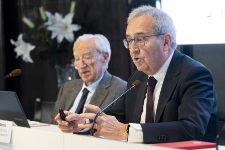 El director de Investigación del Ivie, Francisco Pérez, en la presentación