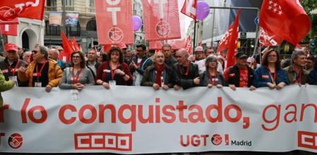 Cabecera de la manifestación en Madrid del Primero de Mayo (Dani Duch)