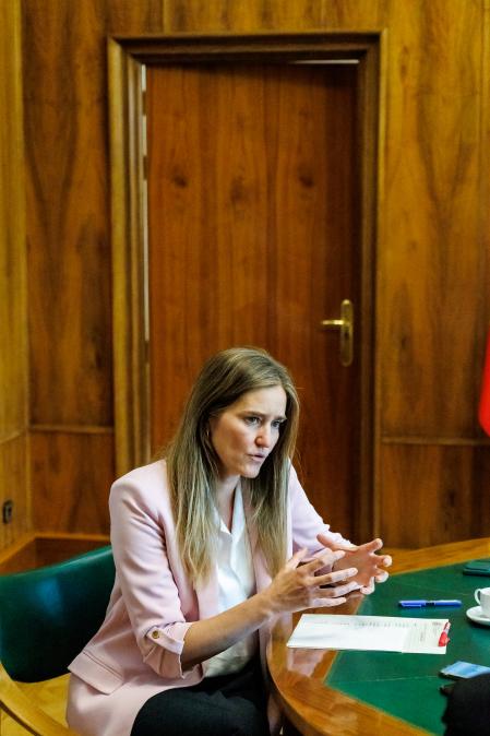 Sara Aagesen Muñoz vicepresidenta tercera y ministra para la Transición Ecológica y el Reto Demográfico del Gobierno de España.