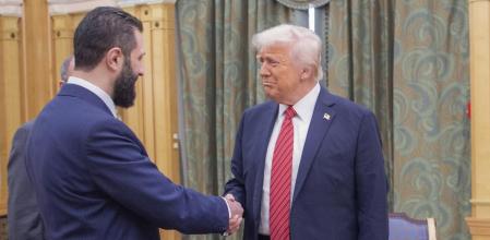 Así ha sido el encuentro de Trump con el presidente de Siria