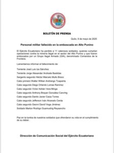 Un operativo contra la minería ilegal en la Amazonía ecuatoriana acaba con 12 muertos