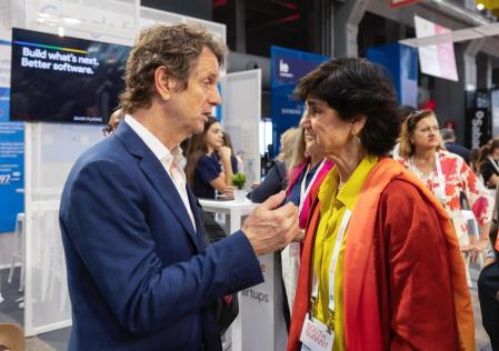 Carlos Godó y María Benjumea en el South Summit