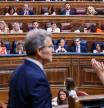 El presidente del Gobierno, Pedro Sánchez, interviene durante una sesión extraordinaria en el Congreso de los Diputados, a 17 de julio de 2024, en Madrid (España). Pedro Sánchez presenta hoy las líneas fundamentales del Plan de Acción por la Democracia, también llamado plan de regeneración democrática. Se trata de un paquete de medidas que incluye cambios en la regulación de la publicidad institucional para limitar el dinero público que se destina a los medios de comunicación. Durante la sesión, también ha informado de las decisiones adoptadas por los líderes de los 27 en los Consejos Europeos que tuvieron lugar en los pasados 17 y 27 de junio.