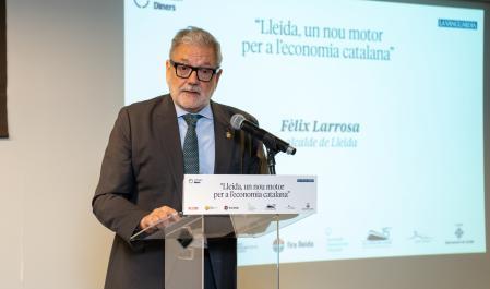 Liderazgo. El alcalde Fèlix Larrosa, destacó que “Lleida ha dejado de ser una ciudad con potencial para ser una ciudad con liderazgo”