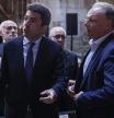 (I-D) La consellera de Industria y Comercio de la Generalitat valenciana, Marián Cano; el president de la Generalitat, Carlos Mazón, y el presidente de la Confederación Empresarial Valenciana (CEV), Salvador Navarro, durante la presentación del Plan de Promoción Exterior 2025 del IVACE+i Internacional, en el Palau de la Generalitat, a 1 de abril de 2025, en Valencia, Comunidad Valenciana (España). Ivace+i Internacional, dependiente de la Conselleria de Innovación, Industria, Comercio y Turismo, ha organizado del 3 al 28 de marzo un calendario de encuentros empresariales con el equipo de su red en los países en los que está presente, en el marco de la iniciativa 'Contacta con la Red Exterior'.