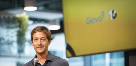 Oscar Pierre, fundador de Glovo en el acto de celebración de los 10 años de Glovo. Barcelona, 16 de Junio de 2025