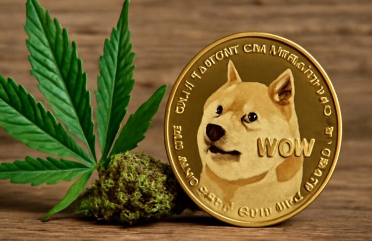 Empresa de cannabis avanzaría en la creación de una tesorería de dogecoin