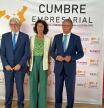 Los presidentes de las cuatro organizaciones empresariales, ayer en la sede de Foment del Treball