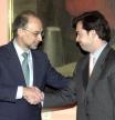 Montoro felicita a Ricardo Martínez –imputado ahora y presidente de Equipo Económico– en marzo del 2003, cuando fue nombrado Secretario de Estado de Presupuestos