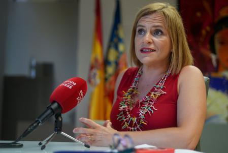 La delegada del Gobierno en la Comunidad Valenciana y secretaria general del PSPV, Pilar Bernabé, durante una entrevista para Europa Press, a 17 de julio de 2025, en Valencia, Comunidad Valenciana (España). Bernabé es delegada del Gobierno en la Comunidad Valenciana desde 2022 y secretaria general del PSPV-PSOE desde mayo de 2025. Además, desde 2024 es secretaria de Igualdad del PSOE.