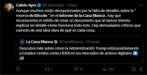 ¿Qué opina la comunidad de bitcoin del nuevo informe de Estados Unidos?