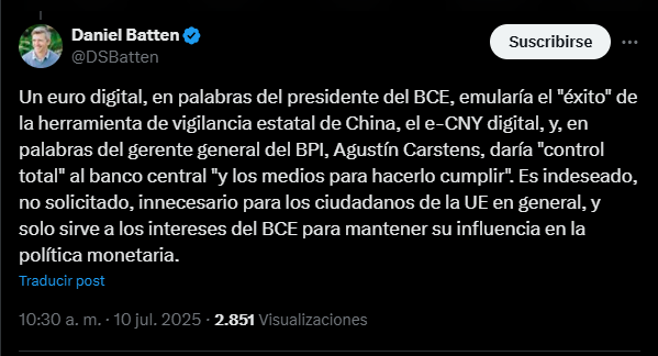 ¿Y si el euro digital es el mayor error de Europa El debate se enciende