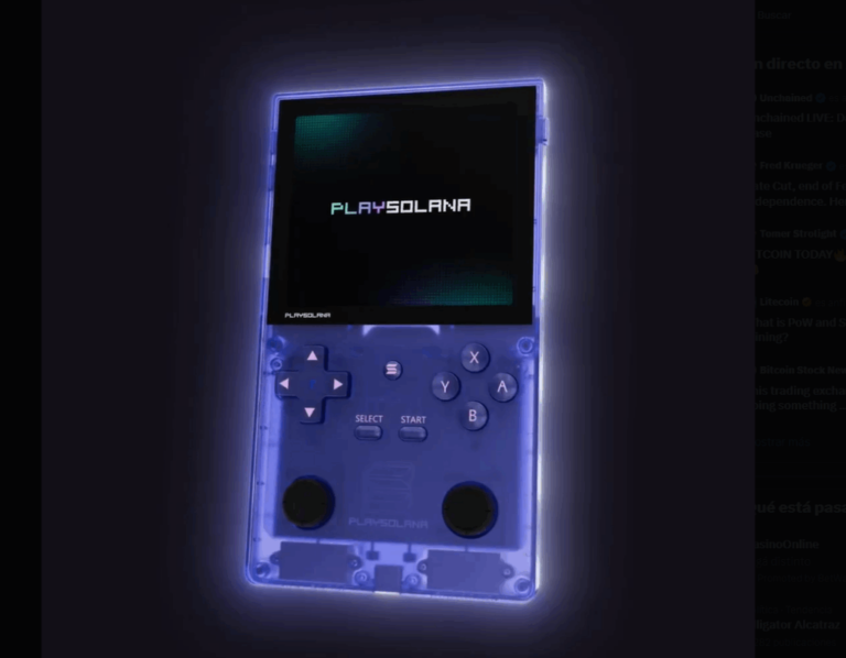 Así es PSG1, una consola portátil de videojuegos de Solana