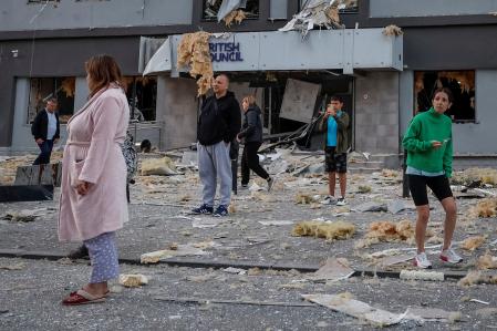 Dañada “deliberadamente” la sede de la UE en Kyiv tras un ataque ruso con cientos de misiles y drones