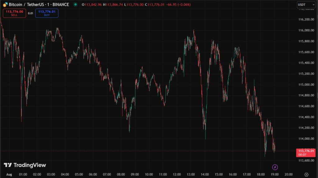Gráfico precio de bitcoin.