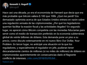 «Me equivoqué»: la confesión del economista de Harvard que subestimó a bitcoin