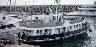 Cinco barcos de la flotilla regresan de nuevo a Barcelona por las condiciones meteorológicas