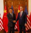 U.S. Treasury Secretary Scott Bessent and Chinese Vice Premier He Lifeng pose during U.S.-China trade and economic talks at Santa Cruz Palace, Spainâ#{emoji}128;#{emoji}153;s main foreign ministry office, in Madrid, Spain, September 14, 2025. United States Treasury/Handout via Reuters. THIS IMAGE HAS BEEN SUPPLIED BY A THIRD PARTY. NO RESALES. NO ARCHIVES. MANDATORY CREDIT.