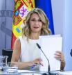 Rueda de Prensa consejo de ministros, a ministra de Educación, Formación Profesional y Deportes y portavoz del Gobierno, Pilar Alegría; la vicepresidenta segunda y ministra de Trabajo y Economía Social, Yolanda Díaz; el ministro de Transportes y Movilidad Sostenible, Óscar Puente; y el ministro para la Transformación Digital y de la Función Pública, Óscar López