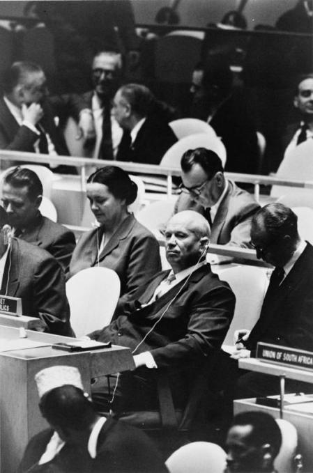 Nikita Kruschev en las Naciones Unidas