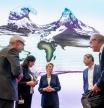 (From L) Swiss Finance ministery spokesperson Pascal Hollenstein, Swiss government spokesperson Nicole Lamon, Swiss President Karin Keller-Sutter, Swiss Economy ministery spokesperson Urs Wiedmer and Swiss Economy Minister Guy Parmelin stand ahead of a press conference following an extraordinary meeting after Swiss government failed to convince the US government not to impose 39 percent tariffs on Swiss goods, in Bern on August 7, 2025. (Photo by Fabrice COFFRINI / AFP)