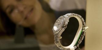 Reloj de Rolex en una tienda de la marca