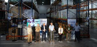 Presentación del Gran Recapte , almacenes semivacios de la sede en C/ Motors