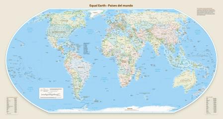 Propuesta de mapamundi de Equal Earth.