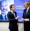 Carlos Godó, presidente ejecutivo del Grupo Godó, y Jorge Azcón, presidente de Aragón