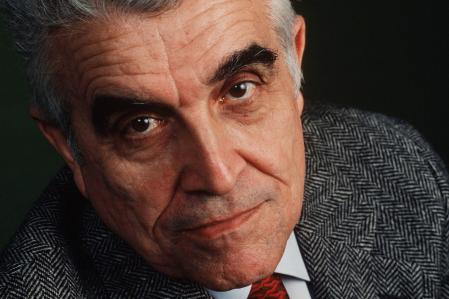 PARIS, FRANCE - SEPTEMBER 20: Rene Girard, French philosopher, poses during a portrait session held on September 20, 1990 in Paris, France. (Photo by Ulf Andersen/Getty Images)