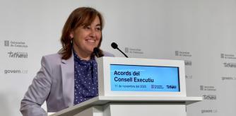 La consellera de Territorio, Vivienda y Transición Ecológica y portavoz del Govern, Sílvia Paneque, en una rueda de prensa tras el Consell Executiu