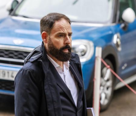 El exgerente del PSOE Mariano Moreno Pavón en el Tribunal Supremo donde está llamado a declarar ante el juez en relación al caso Koldo, este miércoles, en Madrid.