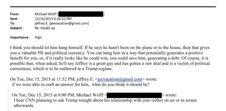 Correos de Epstein dicen que Trump