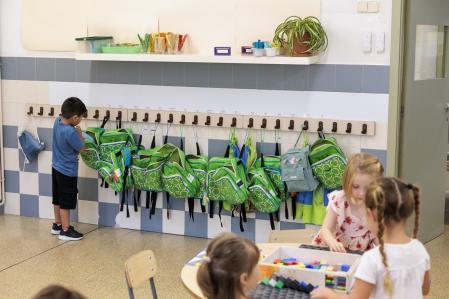 Inicio del curso escolar en un centro educativo de Barcelona este pasado mes de setiembre