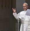 17 August 2025, Italy, Rome: Pope Francis delivers Angels Prayer from the entrance of Apostolic Building of Castel Gandolfo. Photo: Evandro Inetti/ZUMA Press Wire/dpa