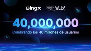 BingX alcanza los 40 millones de usuarios y lo celebra con su campaña “Beyond the Alpha”