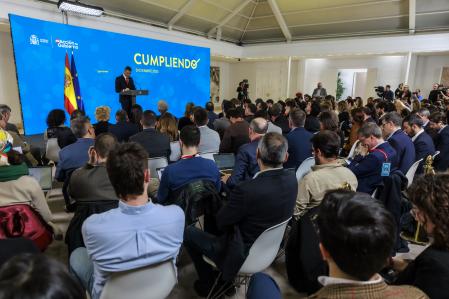 Pedro Sanchez en el Palacio de la Moncloa