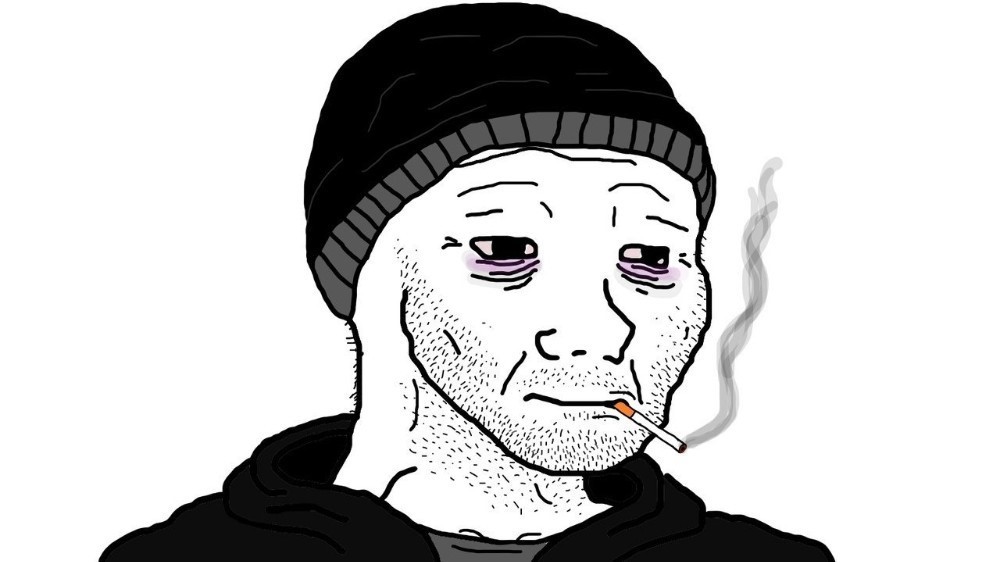 Caricatura de un doomer