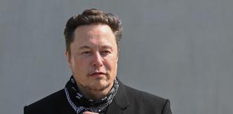 FILED - 13 August 2021, Brandenburg, Gruenheide: Elon Musk, Tesla CEO, attends a press event on the site of the Tesla Gigafactory. Photo: Patrick Pleul/dpa Pool/dpa