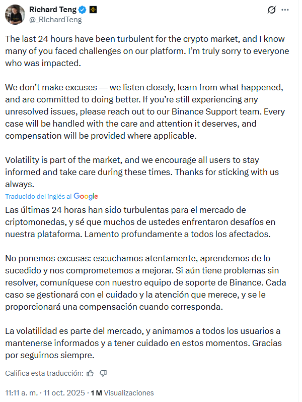 6 claves para entender por qué se disparó el miedo sobre Binance