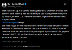 ¿Qué dice el gobierno de Trump sobre la caída histórica del precio de bitcoin?