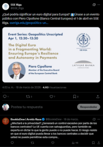 BCE acelera el euro digital para poner fin al dominio extranjero en pagos