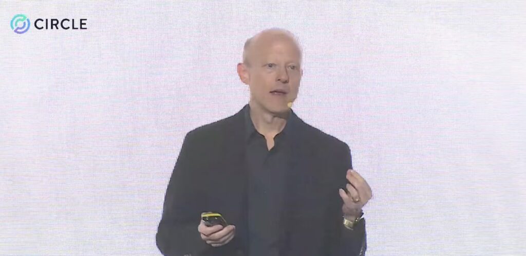 Jeremy Allaire, CEO de Circle, durante una presentación en Seúl, Corea del Sur.